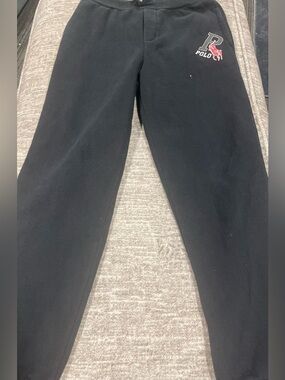 Polo by Ralph Lauren Black Sweat Joggers with Logo Patch